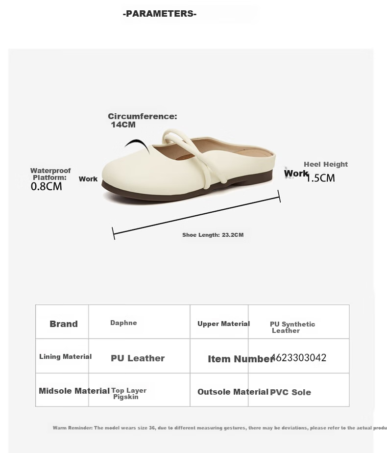DAPHNE Gentle Fairy-Style Flats for Women, Soft Sole Mary Jane Shoes, Evening Shoes for Women 4623101127 Beige 34 4