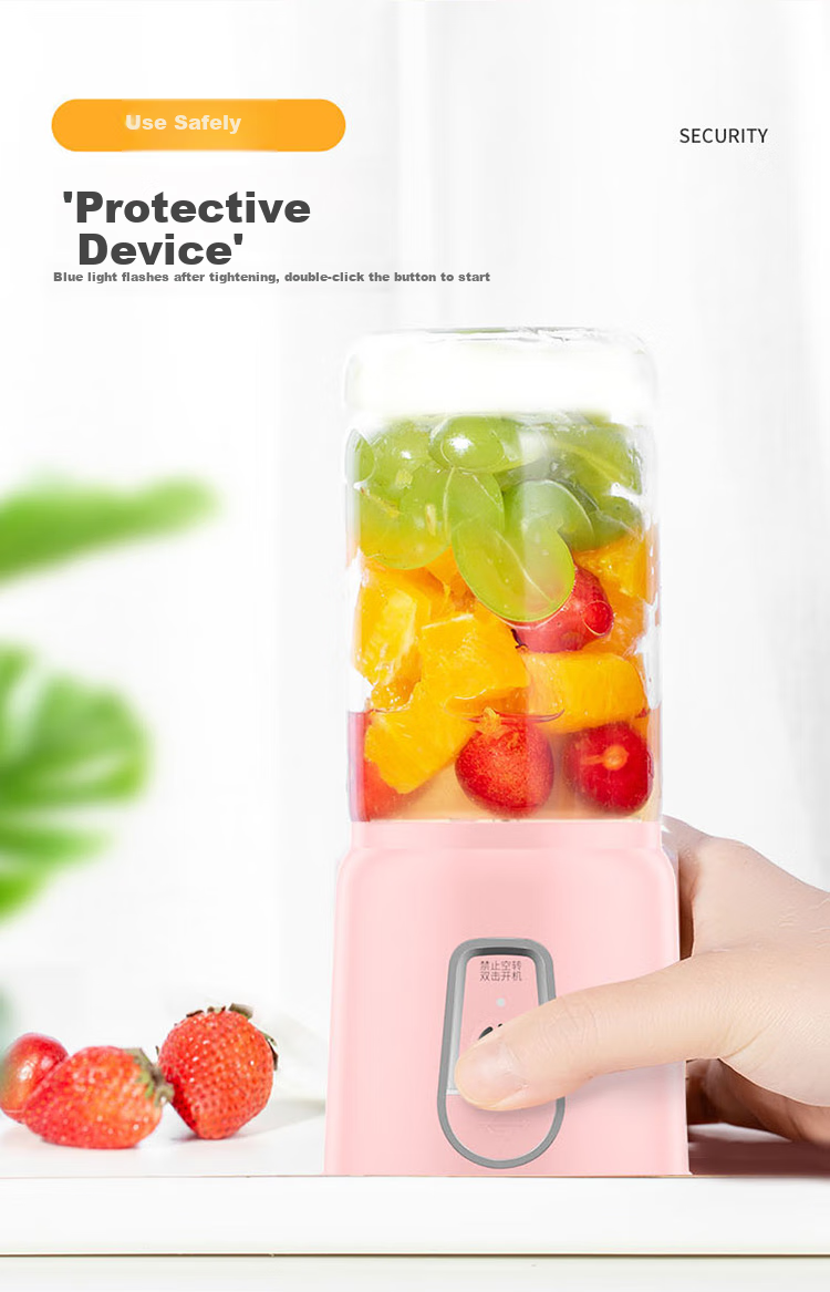 CHIGO Portable Household Juicer Wireless Charging Juice Blender Outdoor Travel Cup 1L Small Ice Crushing Fruit Juicer Birthday Gift M01 12