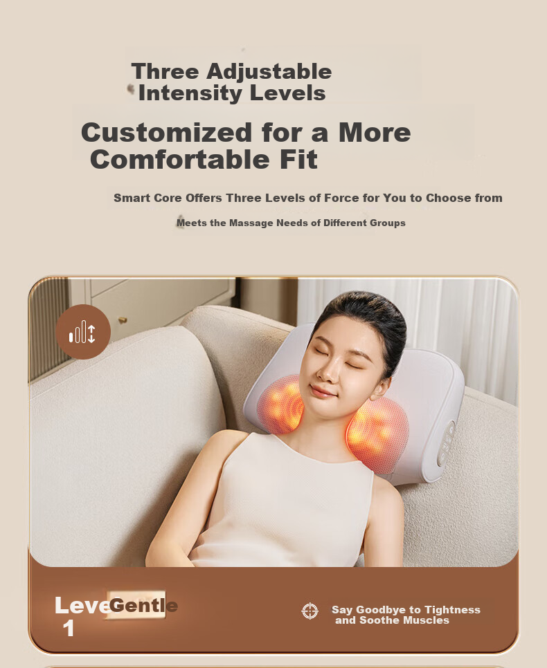 AUX Cervical Massager 4332 (Rechargeable Gift Box Set), Back And Neck Massage Device Pillow, Shoulder And Neck Pain Relief Tool, Mid-Autumn Festival Gift 14