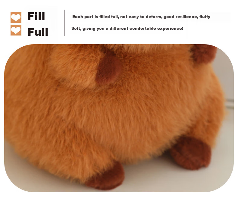 Beishangxing Capybara Plush Doll Large Stuffed Toy Children's Companion Pillow for Boys And Girls Birthday Gift 11