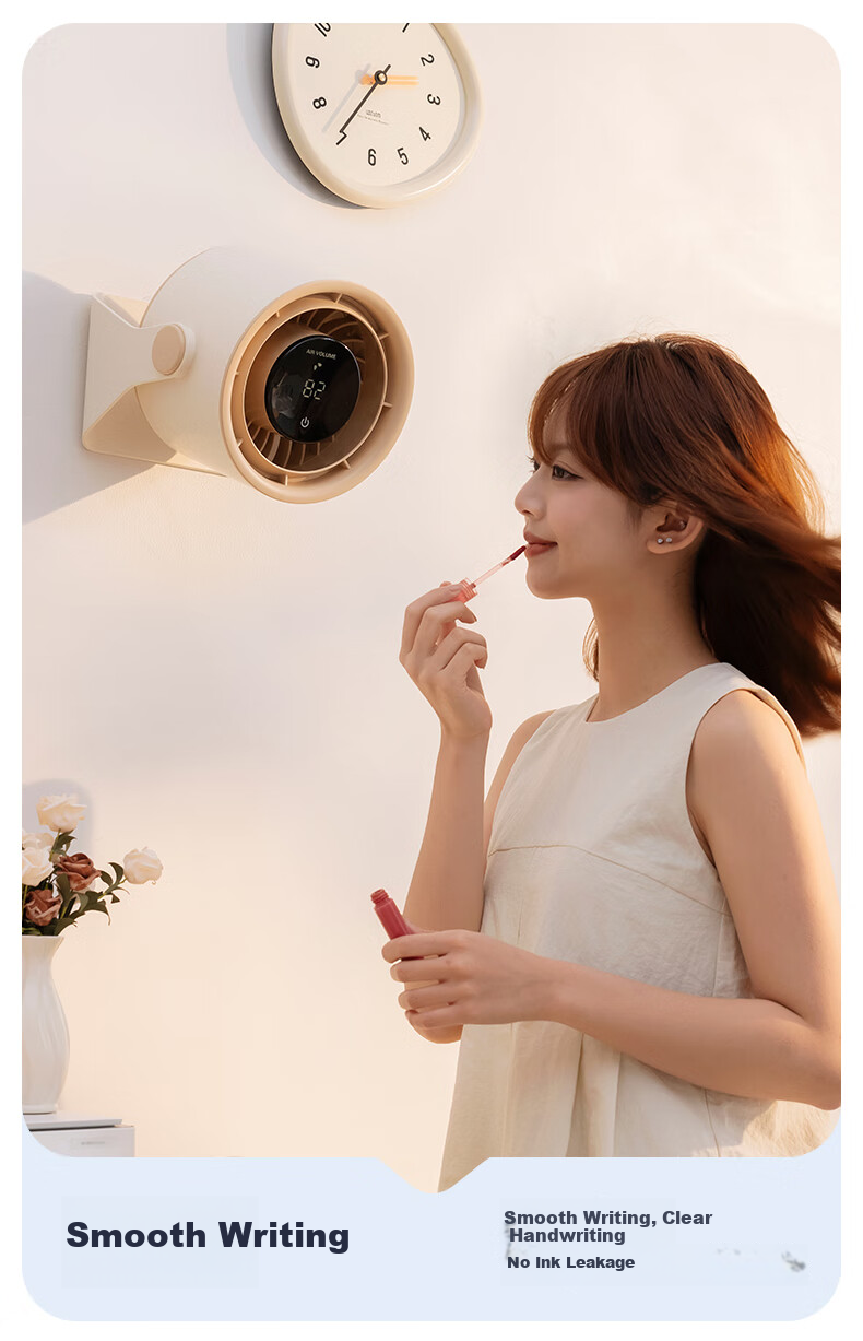 AIRMATE Small Fan, Handheld Desktop Spray Water Fan, 100-Speed Oscillating, Portable Mini Rechargeable, for Bedroom, Stroller, Office, Energy-Saving, Outdoor, Quiet Operation, Long Battery Life, Electric Fan H2O-D1A 10