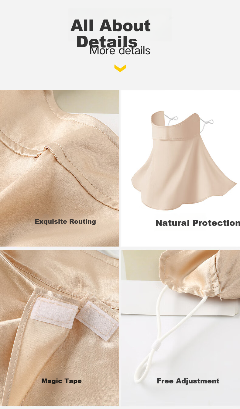 Hangsilu Sun Protection Face Mask, Silk Thin Mask, Covers Full Face And Neck, Travel Birthday Gift for Mom And Teacher, Mid-Autumn Festival Present 5