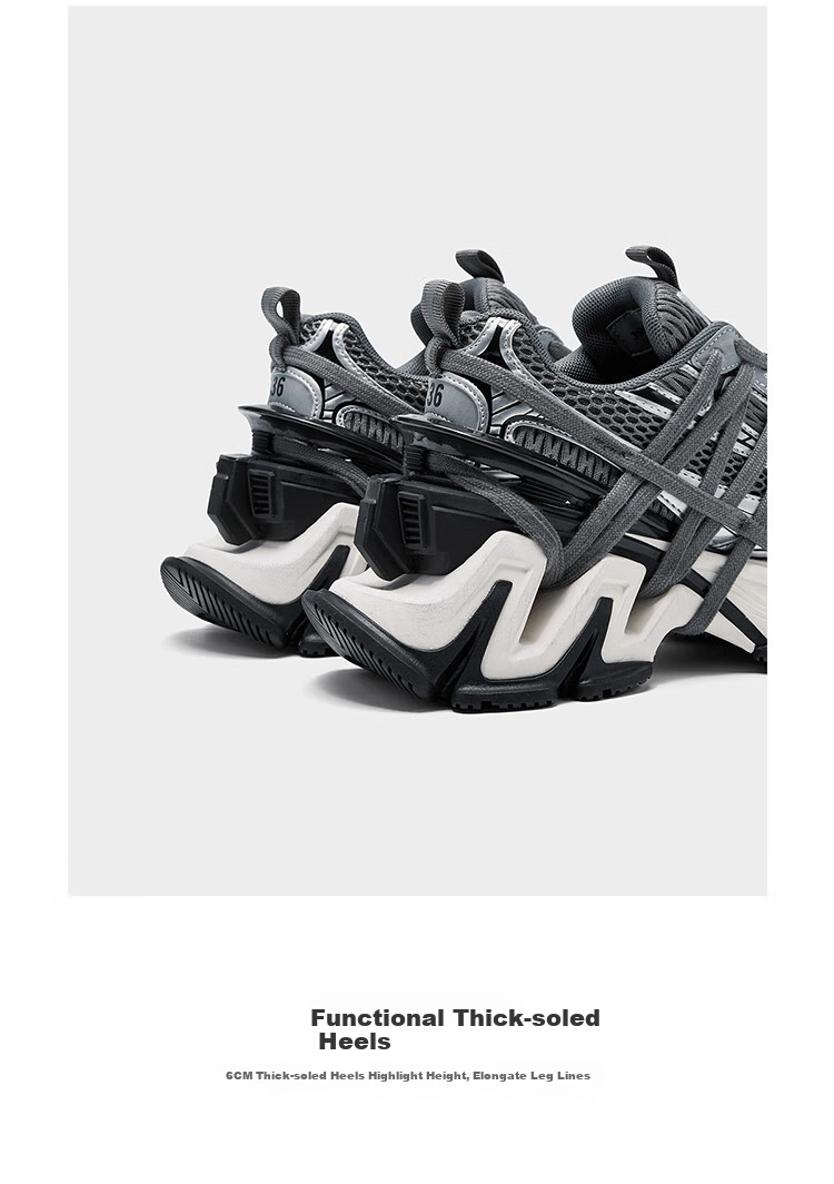 CHERY KALLY [Huang Mengying's Style], Women's Chunky Sneakers, 2026 New Casual Platform Shoes, Dirty Shoes for Women, 4332 6