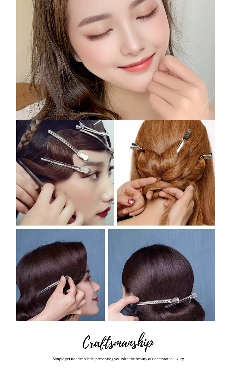 Jianyingshu Waterdrop Hair Clips 20pcs Colorful Side Clips Back Hair Bang Clips Updo Clips Forehead Small Clamps 7