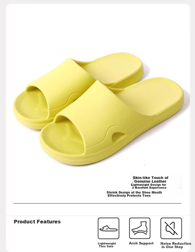 GUOLUOFEI Home Slippers, High-End Feel, Summer Indoor Non-Slip Bathroom Shower Sandals for Women, Coffee Color, Size 43-44 1