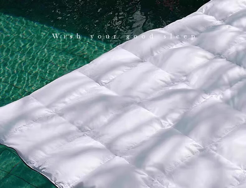 SIDANDA Down Quilt 95% White Goose Down Washable Class A Fabric Goose Down Filling 175g Summer Quilt 150*200cm 1