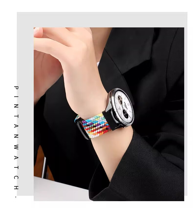 Shishan Compatible with Xiaomi Watch S5/5/S4/S3/S2/S1 Strap, Xiaomi Watch Band S1Pro/color2 Sport Edition Strap, Magnetic Nylon Braided Band, Camouflage 2