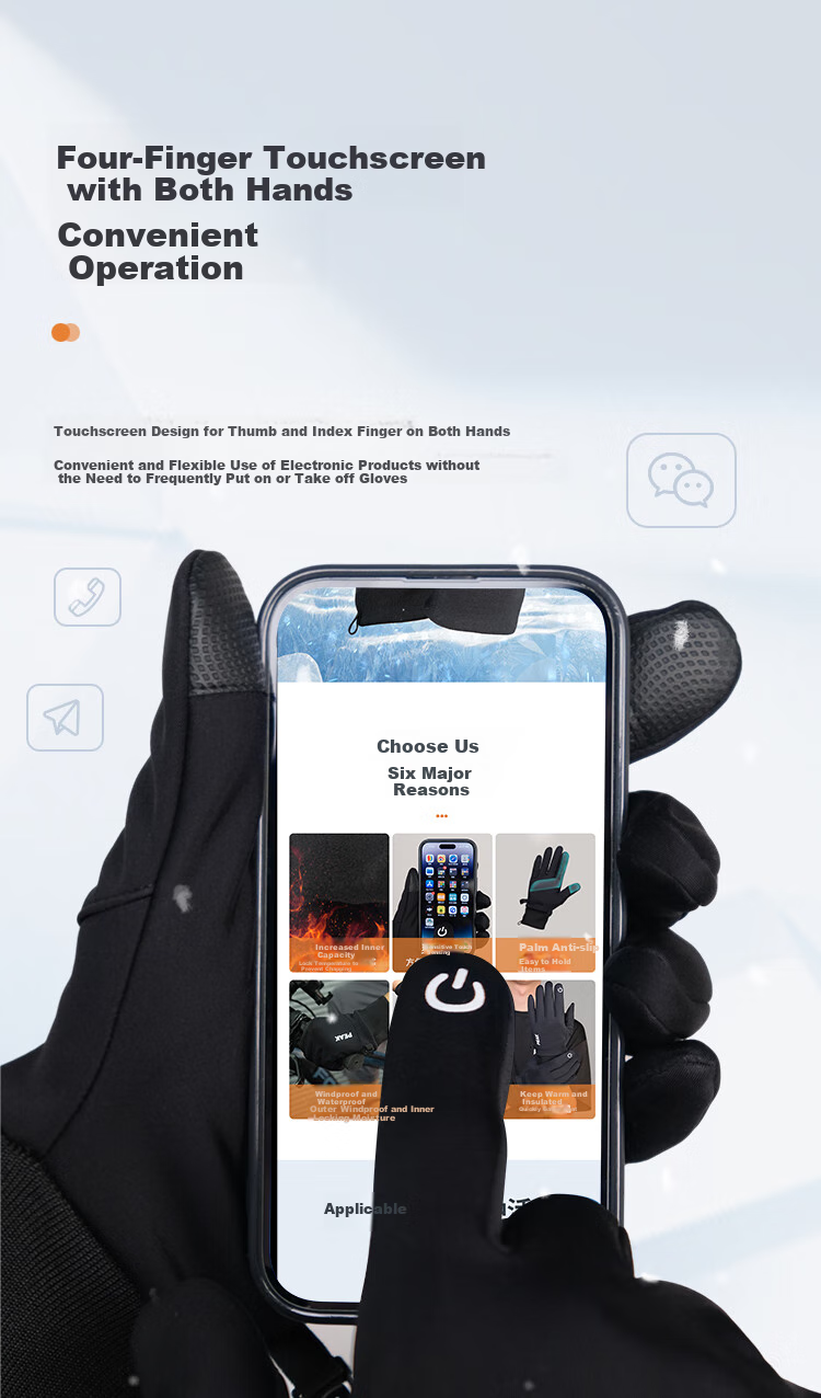 PEAK Cycling Gloves for Men And Women, Autumn And Winter Cold-Resistant Mountain Bike Outdoor Non-Slip Touchscreen Compatible Warm Gloves, Suede Gray 4