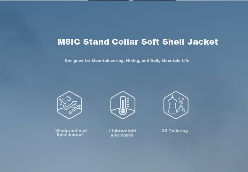 KAILAS M8 IC Stand Collar Thermal Softshell Jacket Men Durable Stretch Outdoor Climbing Windproof Jacket Autumn Winter 2
