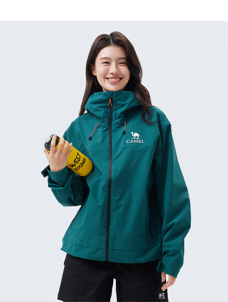 CAMEL Outdoor Hooded Loose-Fit Triple-Protection Casual Jacket, Short Coat, 3XL 17