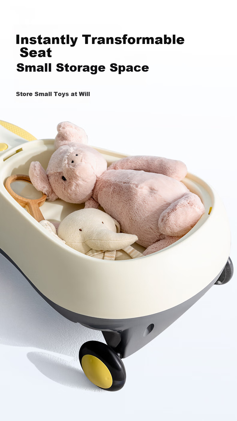 Beiboshi Baby Box Twist Car for Ages 1-3 Anti-Rollover Toddler Children's Scooter, Light-Up Model, First Birthday Gift 9