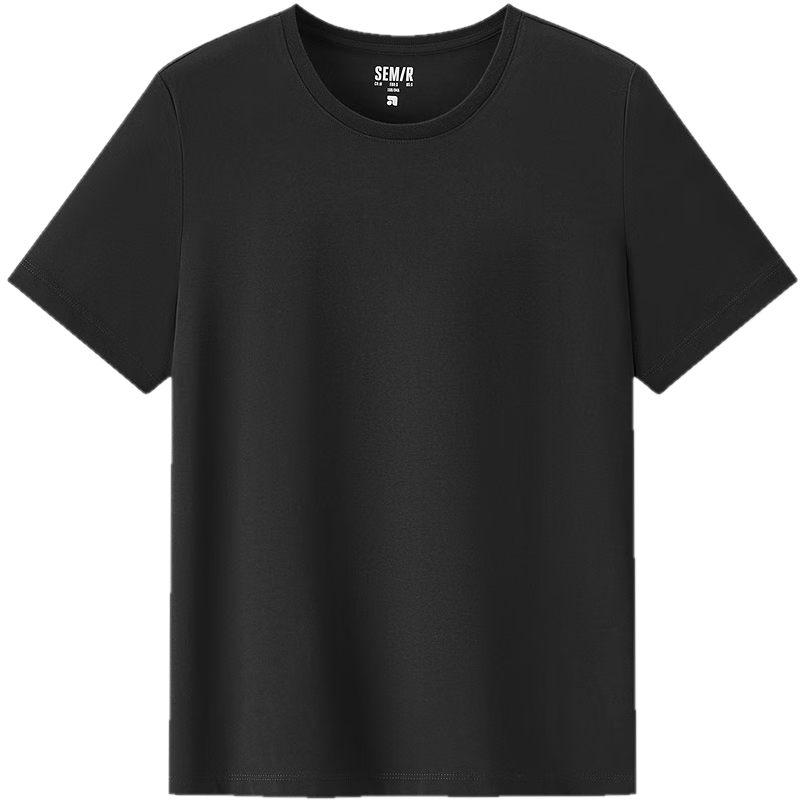 Semir Women's Short Sleeve T-Shirt, Cropped Fit, Slimming, Regular Shoulder, Inner Layering, Summer Cool Feel, Fitted Base Shirt, 109326100001