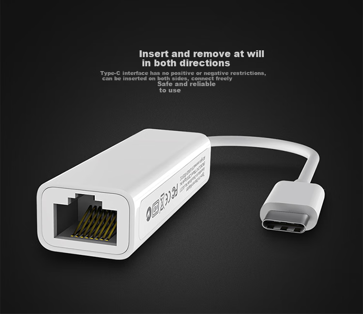 BIAZE Ethernet Adapter, Type-C to RJ45 Network Port, USB-C to Wired 100Mbps Network Card, Plug-And Ethernet Port Converter, Compatible with Apple Laptops Macbook ZH18-PC 7