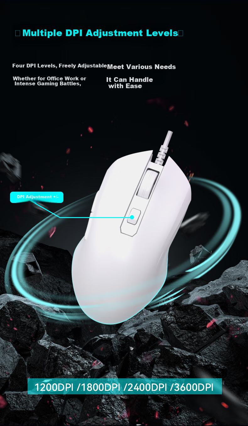 Aigo DK104 Mechanical Keyboard And Mouse Combo Wired Plug-And Gaming Office Keyboard And Mouse Set Full Anti-Ghosting RGB Lighting Black Red Switch 11
