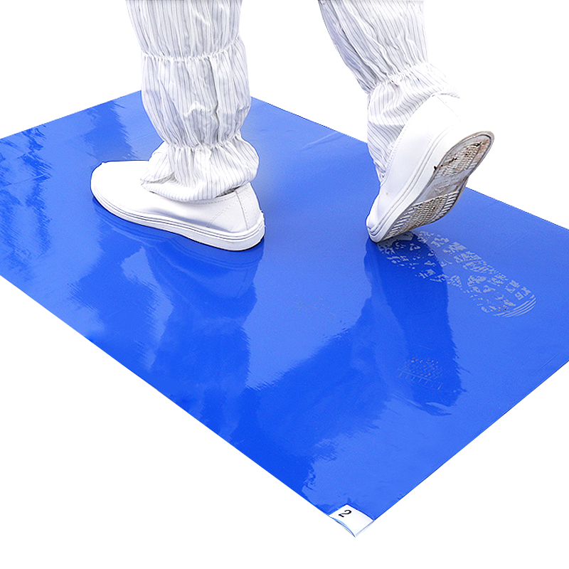 BAIGE Dust Adhesive Mat Static Clean Foot Adhesive Mat Blue 45*90cm (300 Sheets/Box)