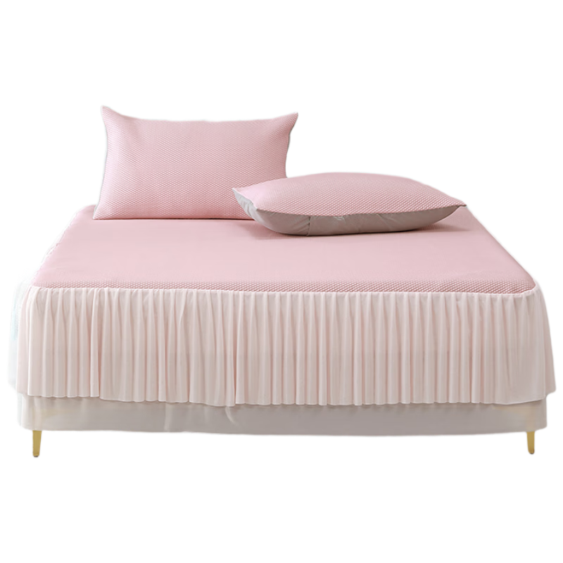 Bailisi Shuixing Jiafang Brand Cooling Mat, Ice Silk Mat, Bed Skirt-Style Cooling Bean Mat, Cooling Mat, 1.5 Meters X 2 Meters, Machine Washable