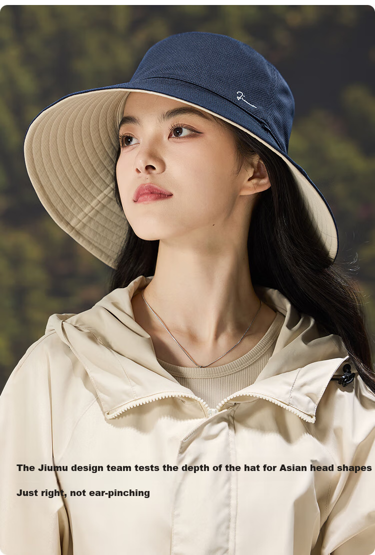 JIUMU Sun Protection Hat for Women, Sun Visor Hat, Sunhat, Fisherman Hat, Cooling Hat, Summer Outdoor Face-Covering UV Protection Hat for Wome 10