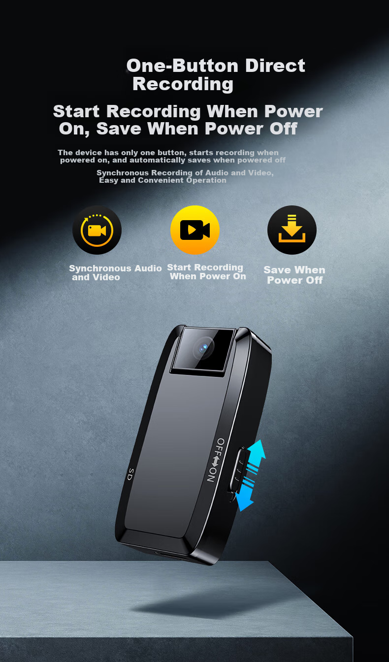 Yescool A8 Camera, 32GB Action Camera, 1080P Professional HD, One-Touch Recording And Photography, Audio And Video Recording Device, Long Standby Time, Large Capacity, for Meetings, Training, Negotiations, Evidence Collectio 12