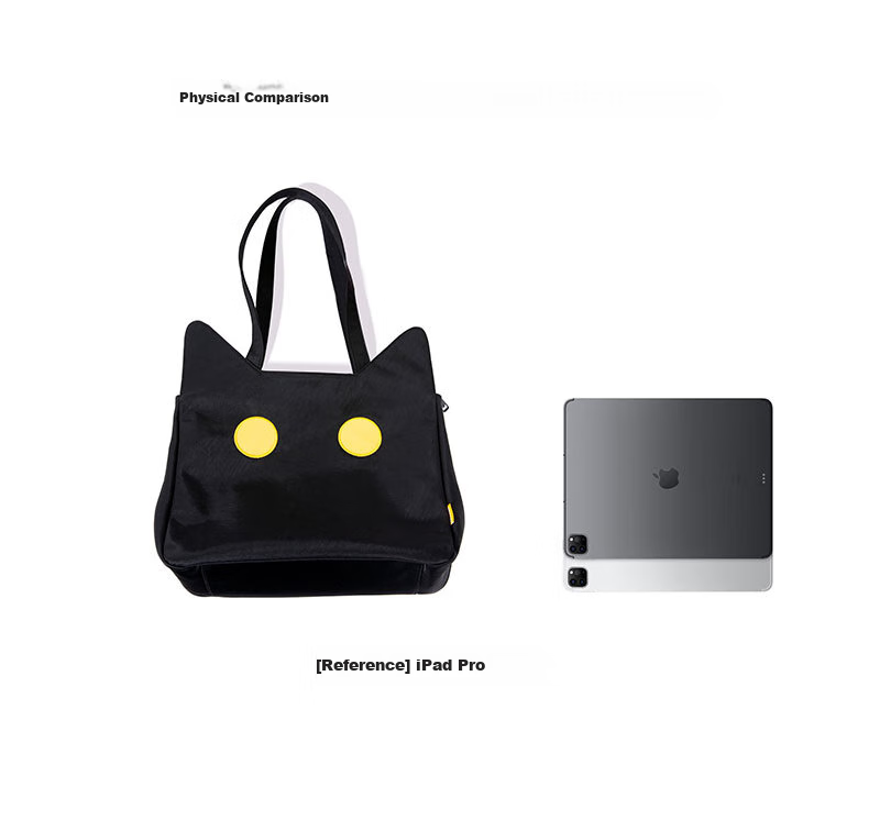 NOXXON Birthday Gift for Girlfriend, Shoulder Cat-Shaped Tote Bag, Commuter Large Capacity Handbag for Men And Women, Laptop Carrying Casual Fashion Bag 12