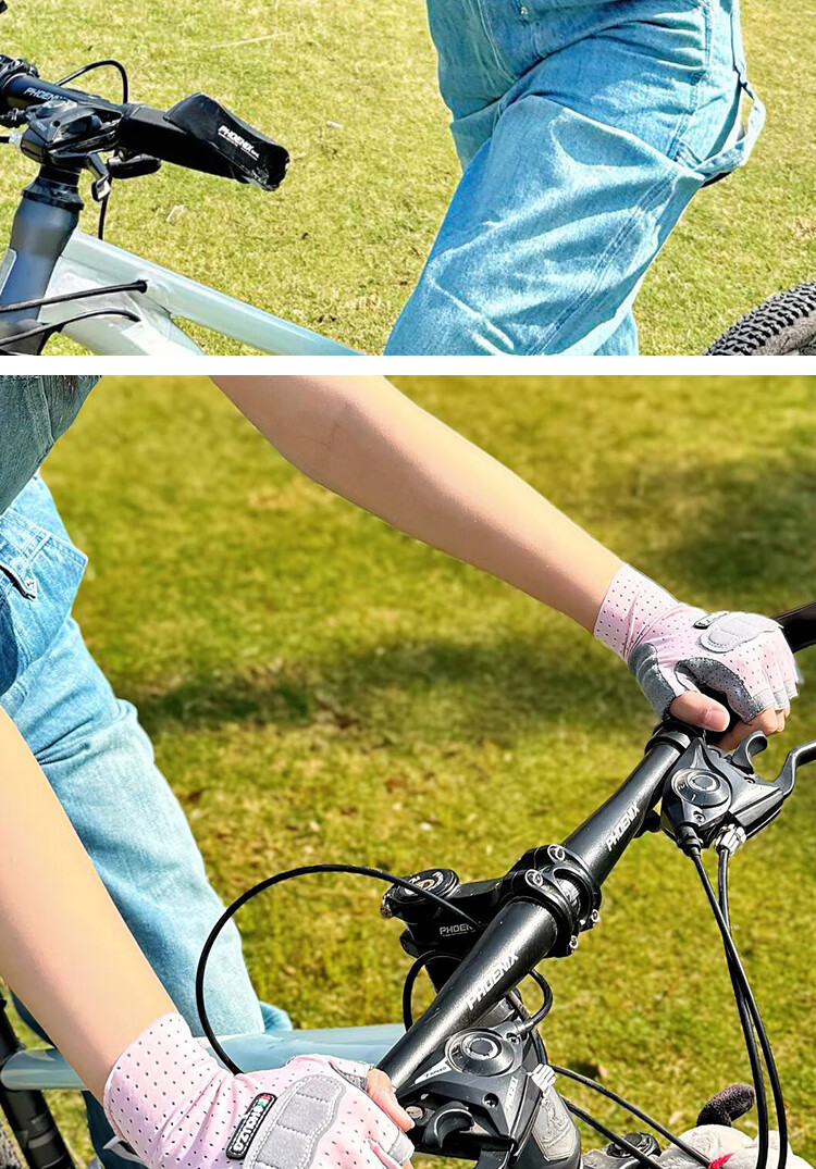 Ousen Kids Cycling Gloves Sports Bicycle Anti-Slip Wear-Resistant Half-Finger Outdoor Climbing Roller Skating Gloves for Boys and Girls 12