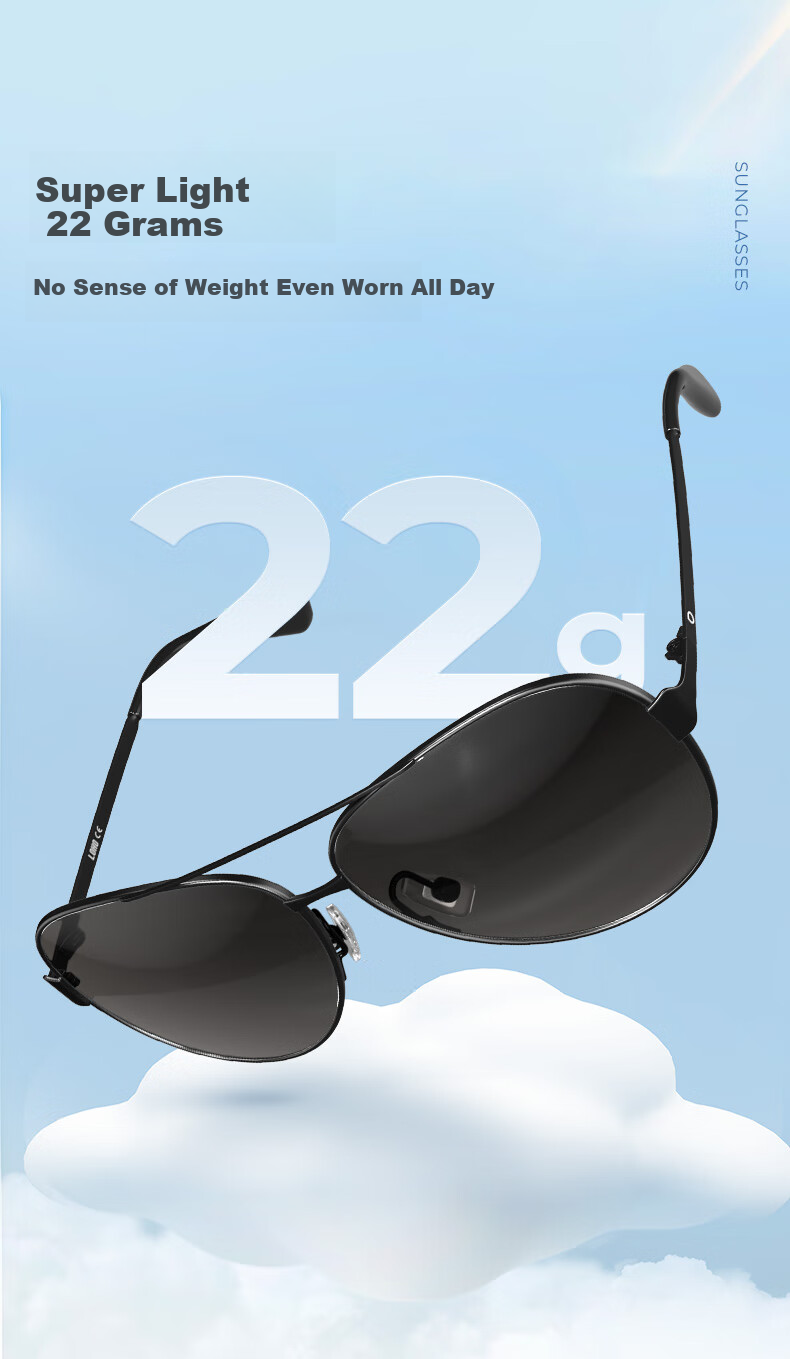 LOHO Classic Aviator Sunglasses, Polarized Sunglasses, Fishing And Driving-Specific, Sun Protection, Gift for Men, LHK002 3