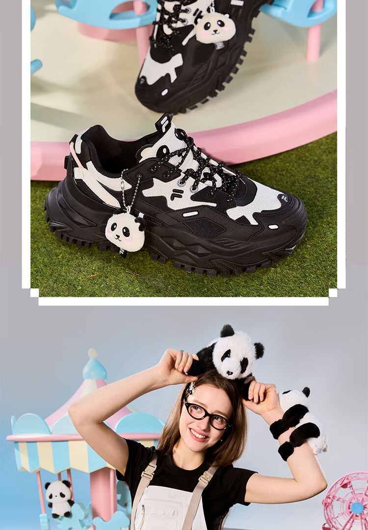 FILA FUSION BIANCO Cute Candy Animal Zoo Platform Casual Dad Sneakers 4