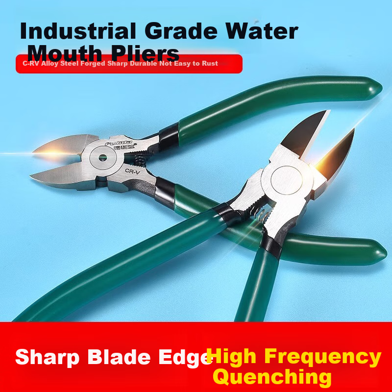 Fulida Diagonal Cutting Pliers, Electrician's Specialized High-Hardness Wire Cutters, Industrial-Grade Model Pliers, 5 Inches - Chrome Vanadium Steel