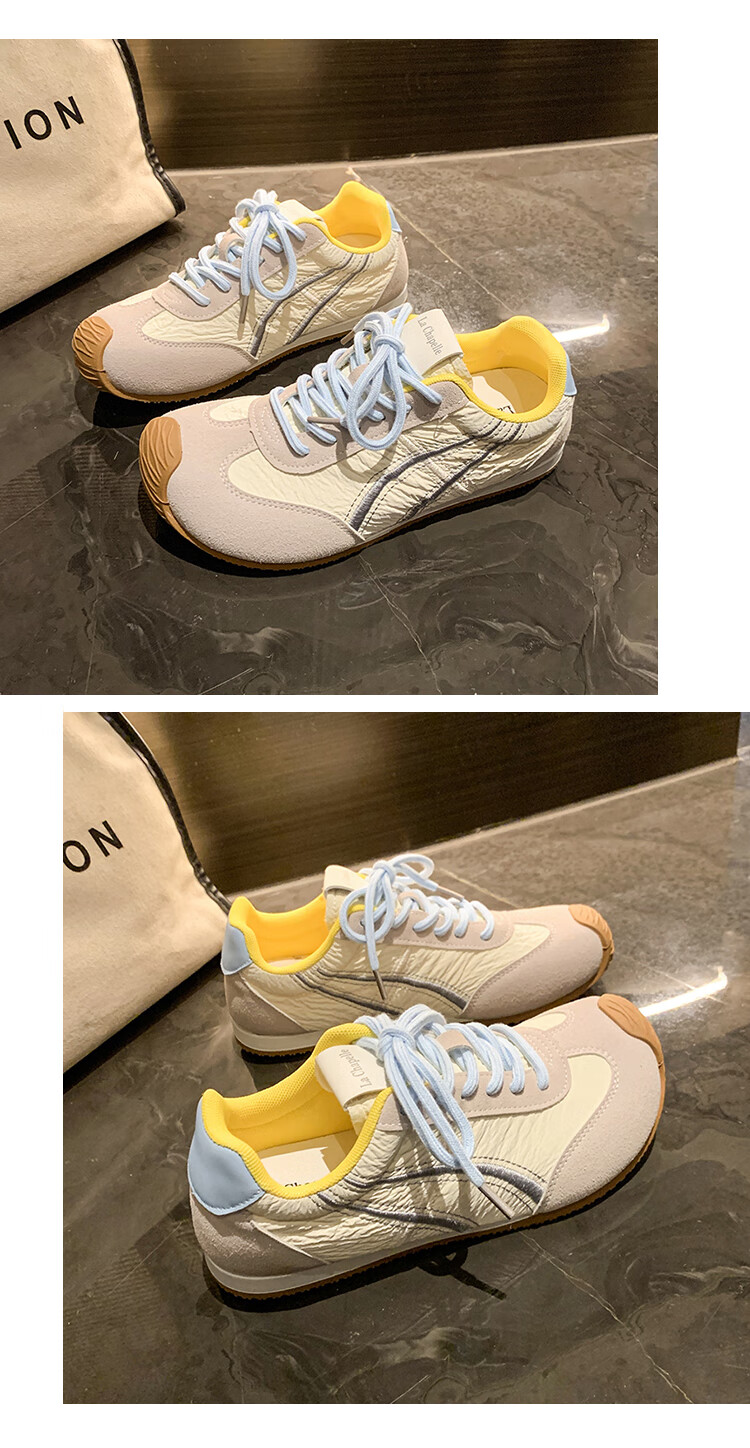 La Chapelle Women's Shoes, Versatile Lace-Up Casual Shoes, Low-Top Breathable Sneakers for Women - 228 Blue Size 36 18