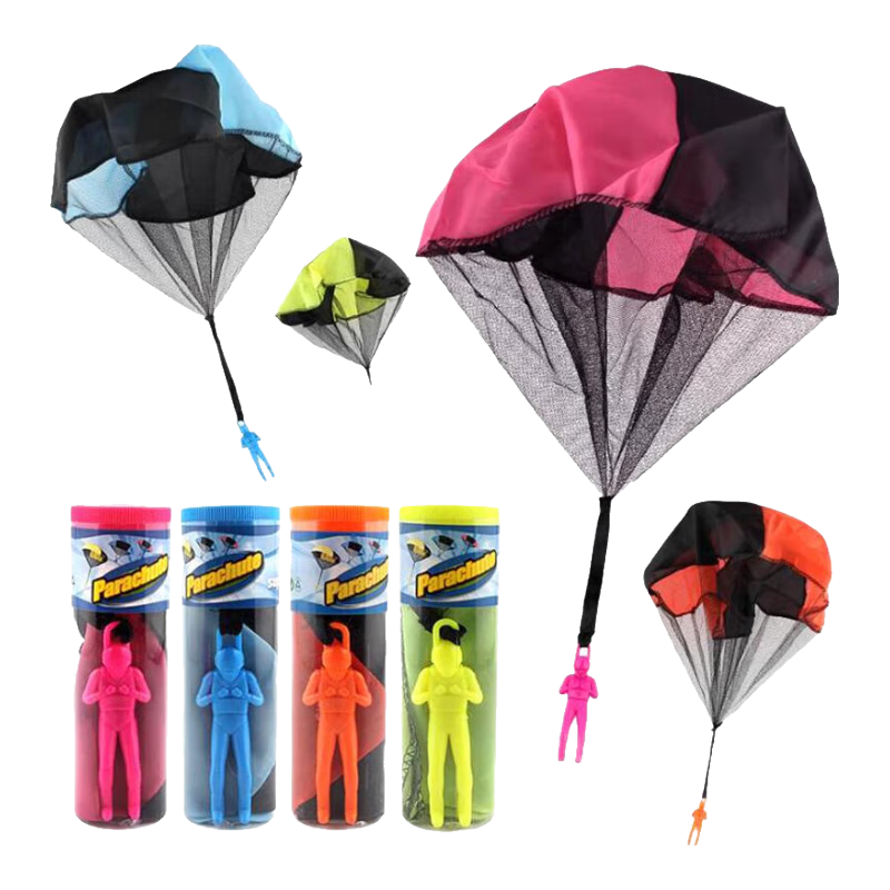 Babamama Hand-Thrown Parachute Toy, Aerial Parachute Outdoor Toy, Children's Hand-Thrown Parachute, Parent-Child Interactive Toy