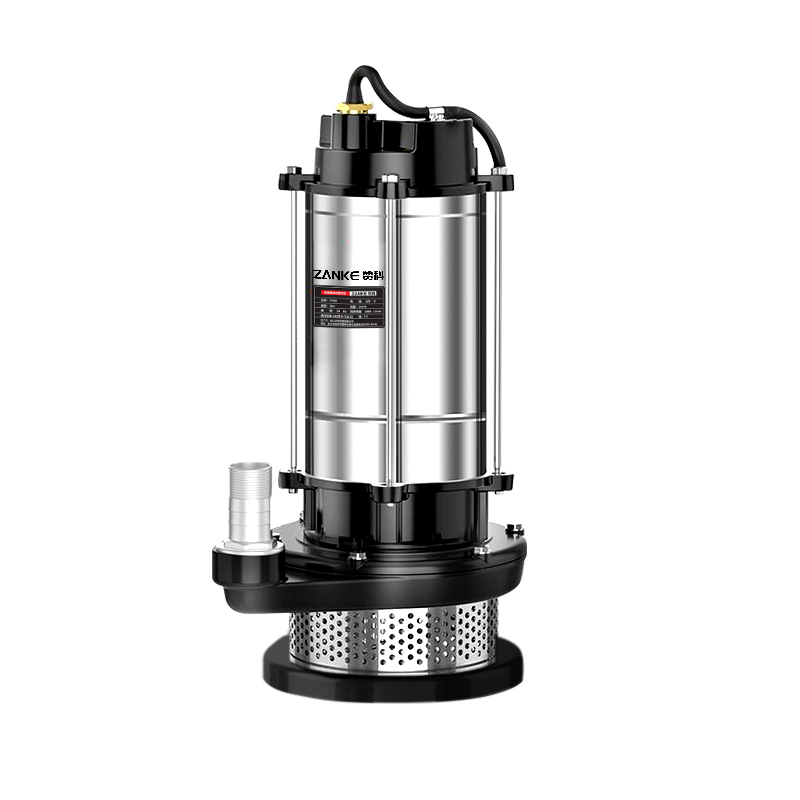 Zanke Submersible Pump Household 220V Septic Tank Farm Sewage Pump Water Pump Large Flow 1.5 Inch 550W Sewage Pump
