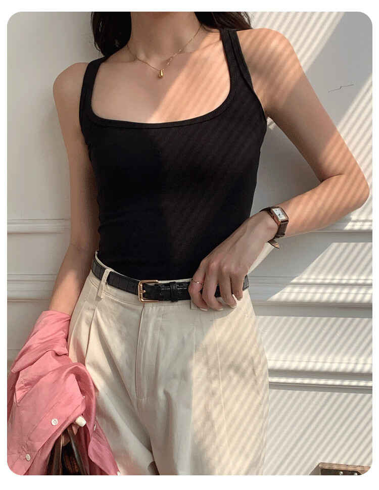 MiiOW Women's Summer 2025 Racerback Tank Top Innerwear Sleeveless Base Layer Shirt 13