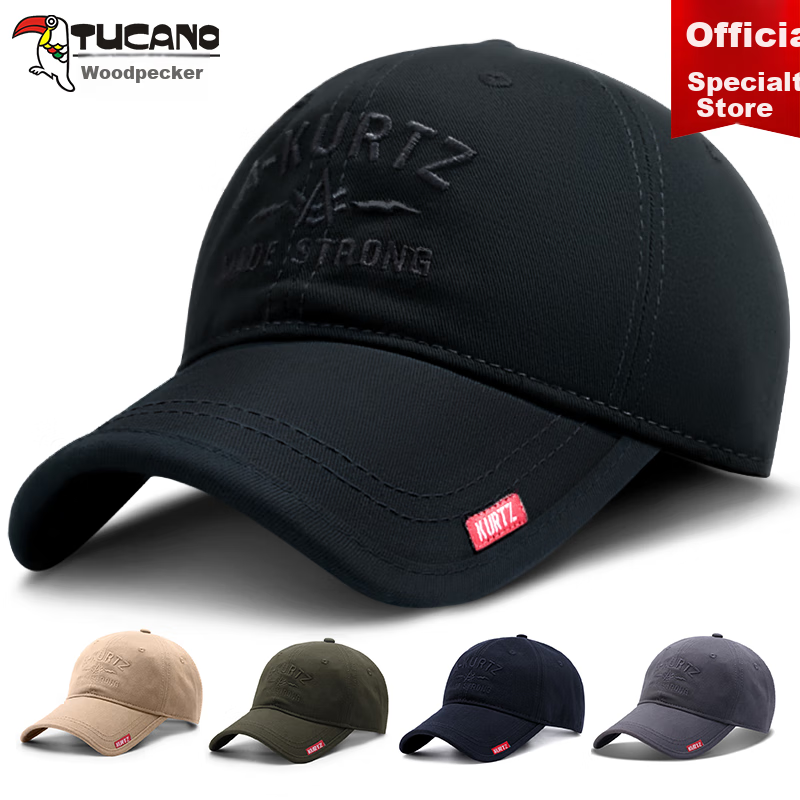 TUCANO Men's Hat, Korean Style Versatile Baseball Cap, Spring And Summer Trendy Fashionable Outdoor Hiking Cap, K508