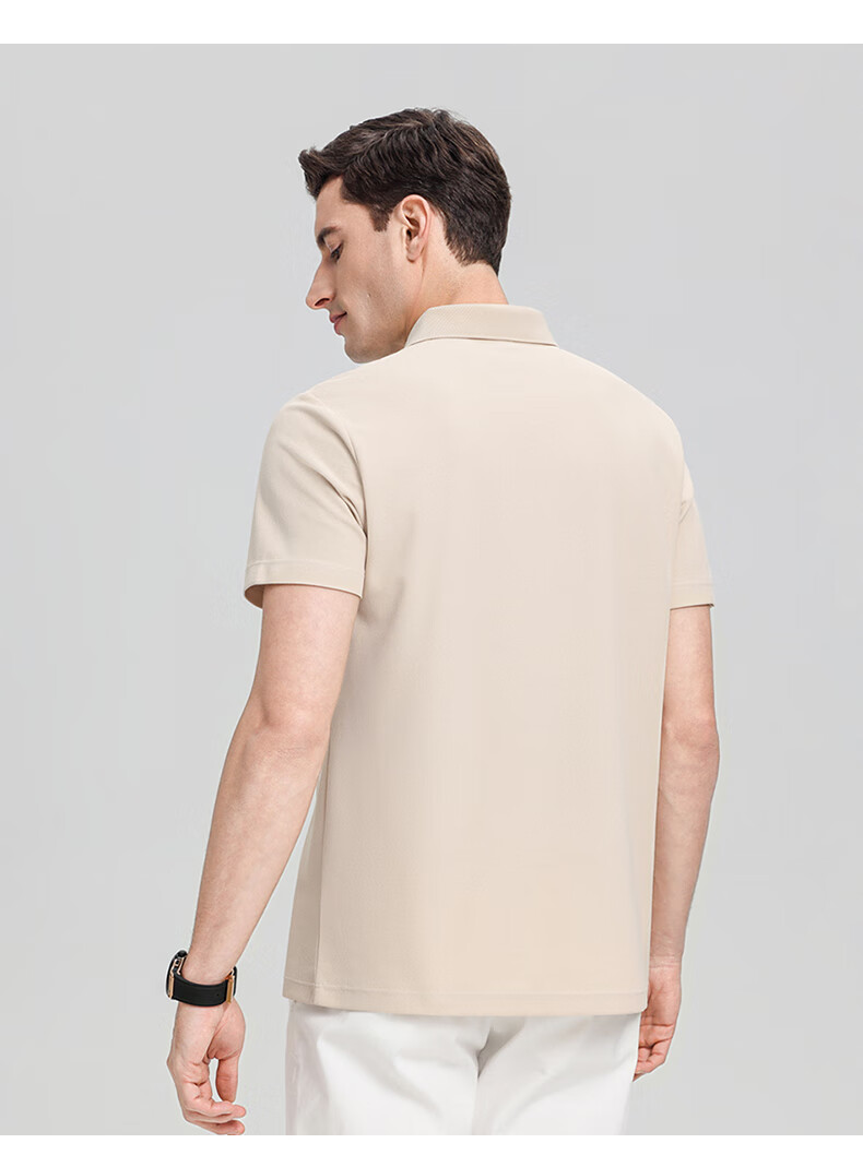 ROMON Short-Sleeve Polo Shirt for Men, New Style 7A Antibacterial Quick-Dry Business T-Shirt for Young And Middle-Aged, Summer 201 White L 11