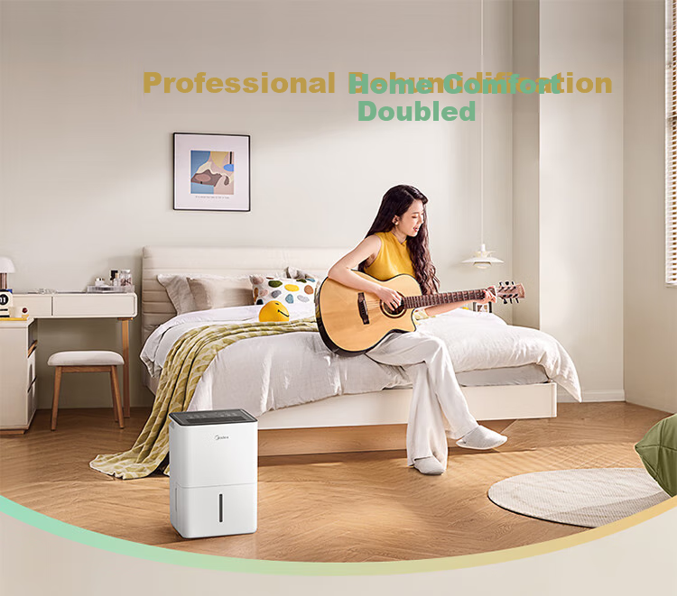 Midea Dehumidifier, 12L/day Capacity, Self-Operated Home Use for 20㎡, Quiet Operation, Compact Size, Suitable for Living Room And Bedroom, Moisture-Proof, Clothes Drying, Dehumidification Device CF12BD/N7-DO 5