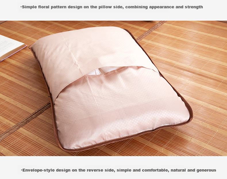 Hengyuanxiang Summer Cooling Pillowcase Rattan Mat Pillowcase Chinese Style 688 Coffee 12