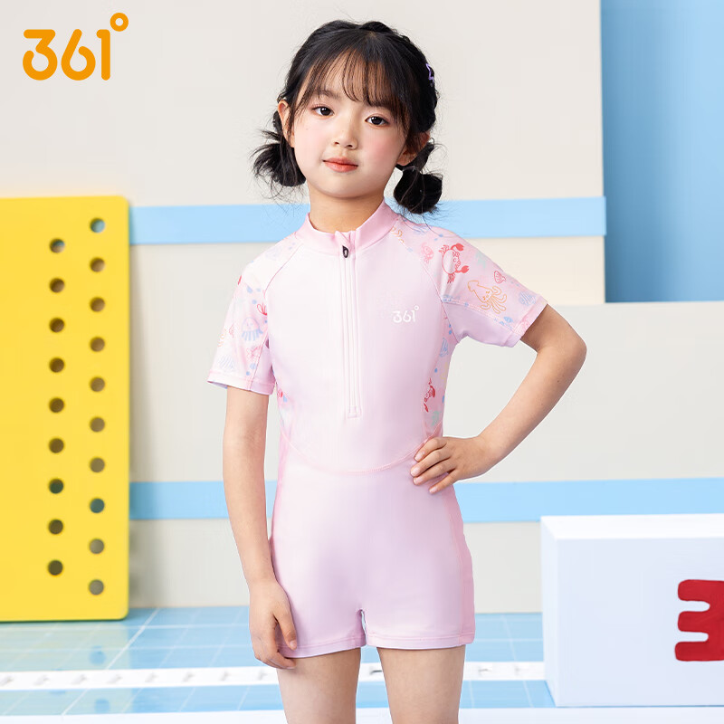 361° Girls' One-Piece Swimsuit, Professional Training Swimwear for Children And Teens