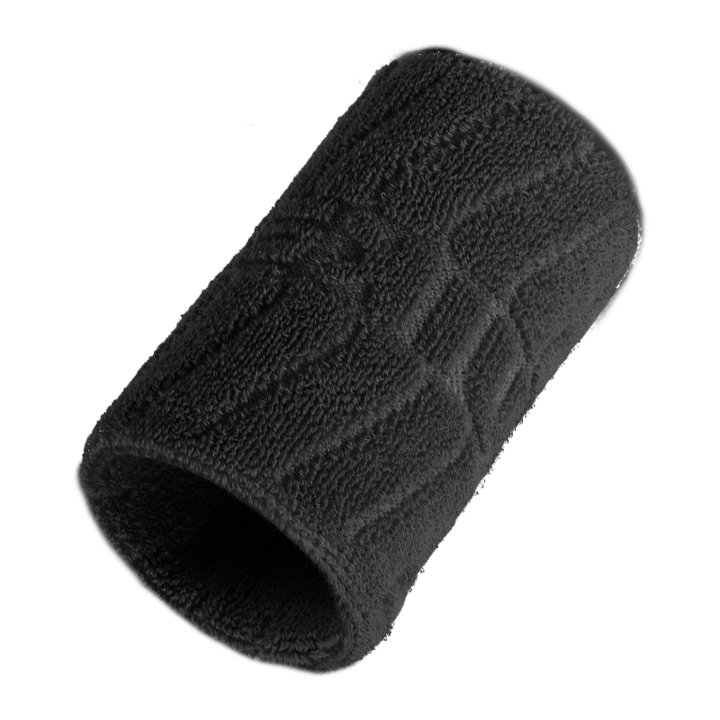 NAILEKESI N Sports Wristband Sweat-Absorbing Wrist Towel for Badminton Basketball Volleyball Tennis Tendonitis Injury Support Black