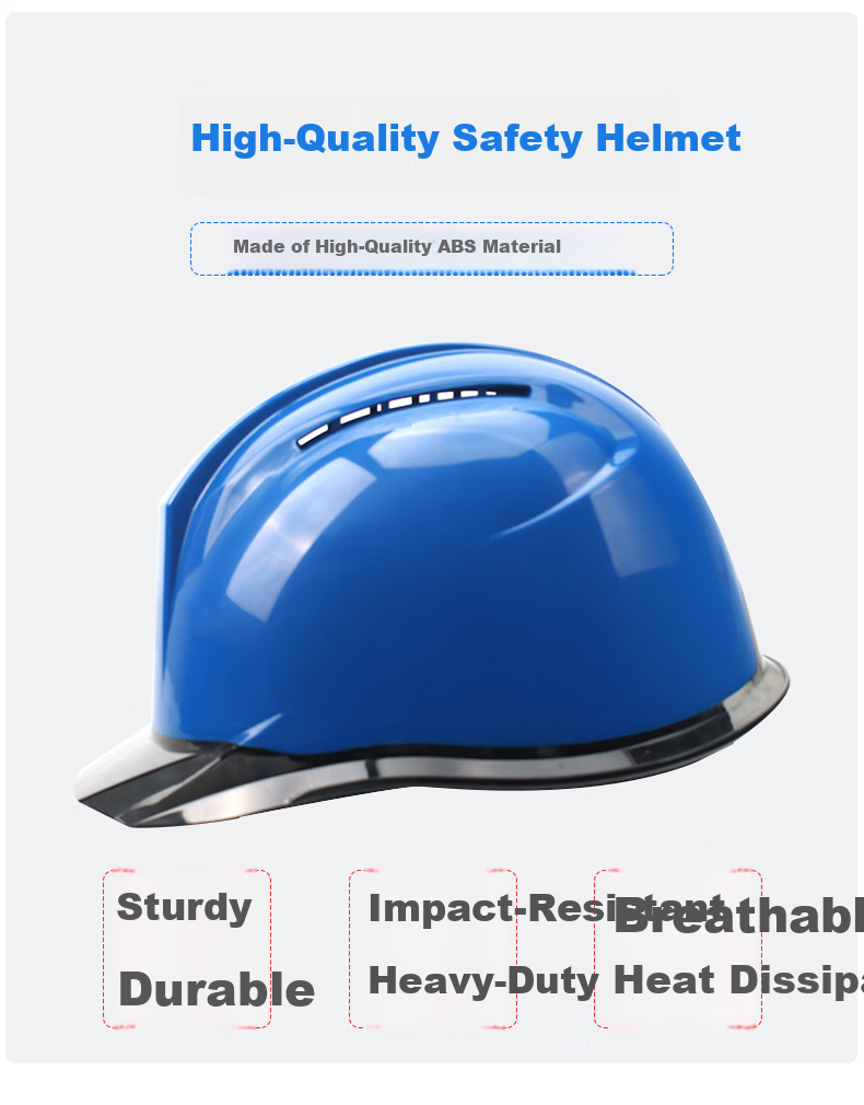 Shanduo ABS Safety Helmet Construction Anti-Smash Hard Hat D989 White 1 Piece 2
