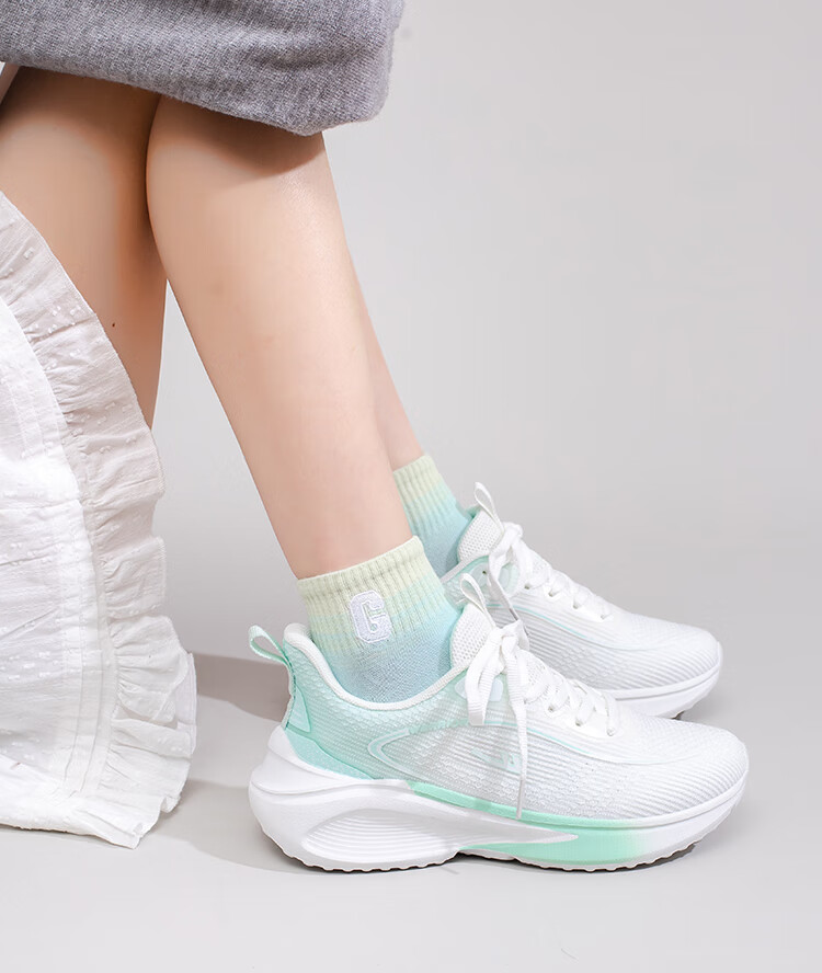 Huili Women's New Sports Shoes, Casual Shoes with Soft Soles, Lightweight Running Shoes for Women, 4638 White, Size 40 4
