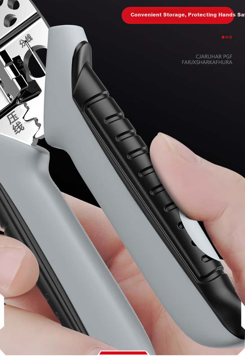 DELIXI ELECTRIC Wire Stripping Pliers, Electrician's Cutter, Multifunctional Wire Cutter, Wire Crimping Pliers, Specialized Cable Cutters for Electricians, Wrench Wire Stripping Pliers 24