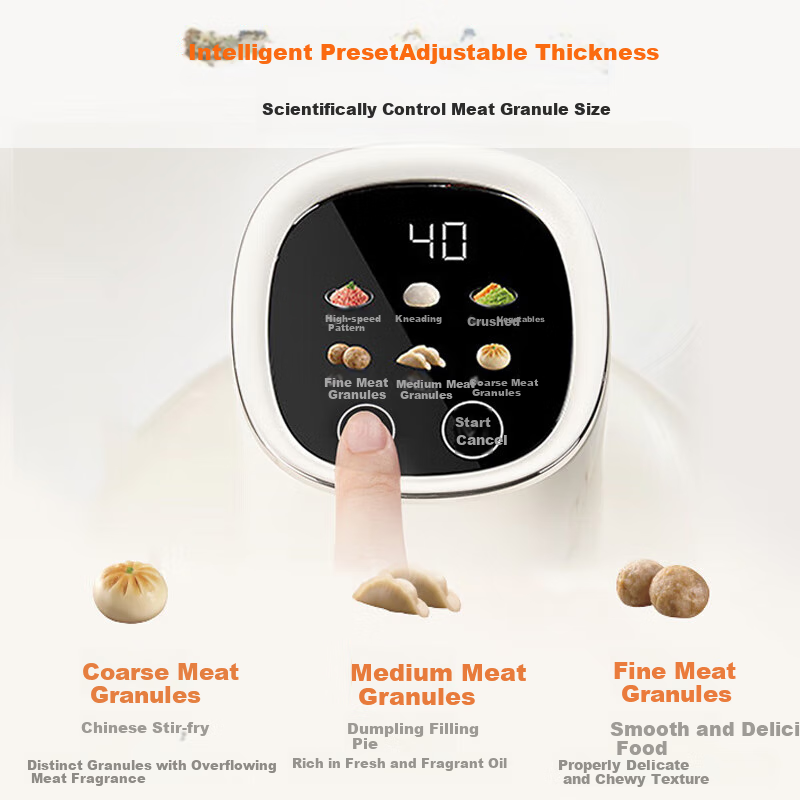 Joyoung Home Use 2.8L Meat Grinder, Smart Dough Kneader, Dumpling Filling Chopper, Vegetable Processor S26-LA586