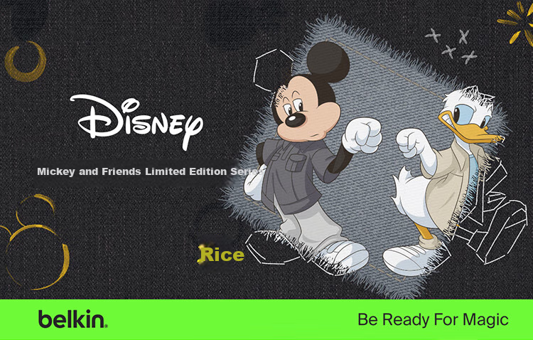 BELKIN Phone Lanyard Wrist Strap, Phone Chain, High-End Neck Strap, Crossbody Phone Anti-Loss Strap, Phone Pad, Leather Two-In Mickey And Friends 1