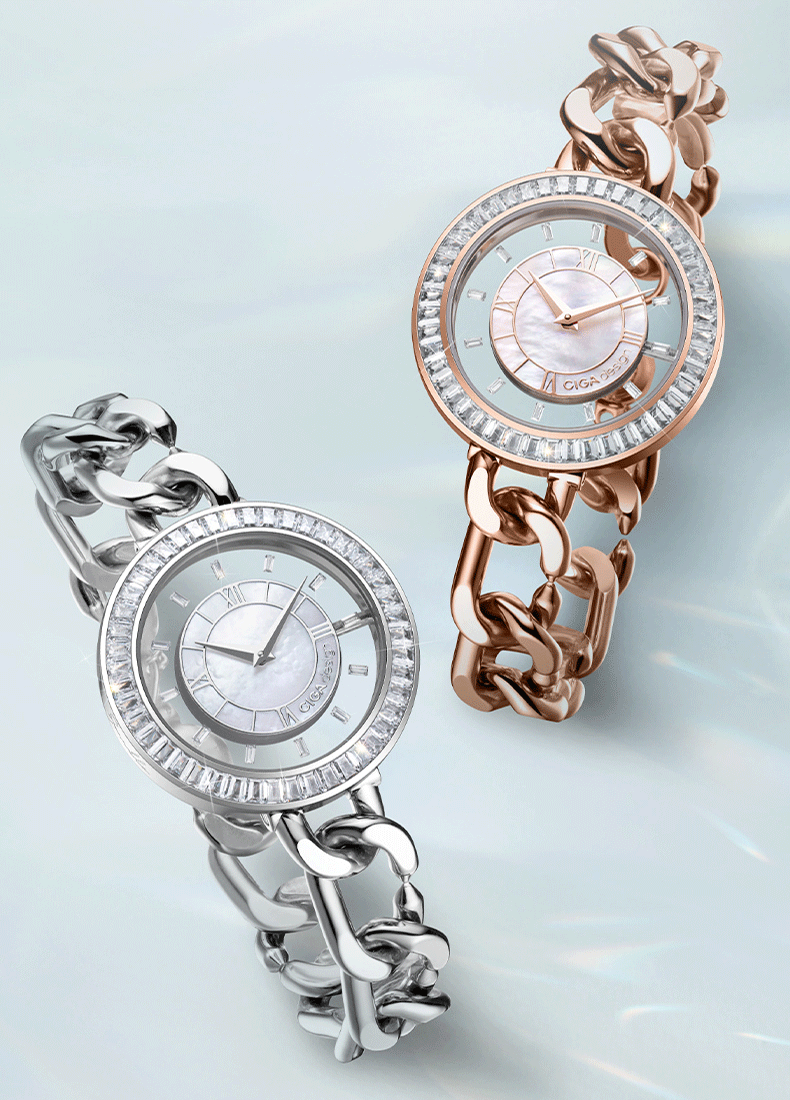 CIGA Design Moissanite Artistic Luxury Women's Watch Gift for Girlfriend 16