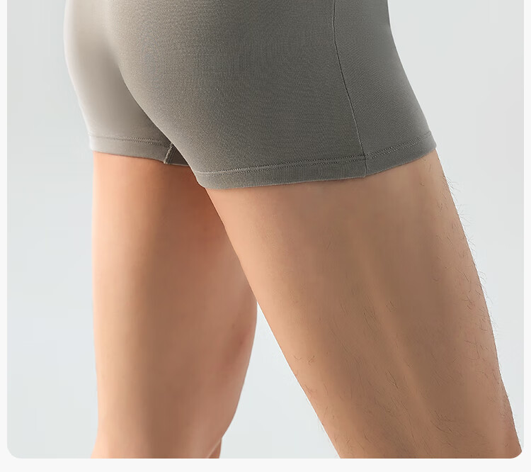 Beianshi Disposable Men's Boxer Briefs Modal Sterilized Wash-Free Travel Portable 6-Pack Smoke Gray + Gray Blue 3XL 25