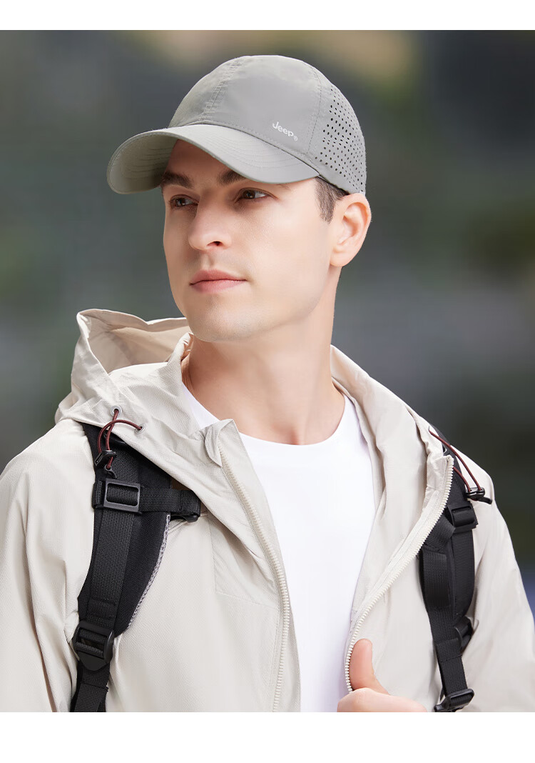 JEEP Baseball Cap for Men And Women, Summer Mesh Quick-Dry Sun Hat, Sports Casual Hiking Visor Cap 33