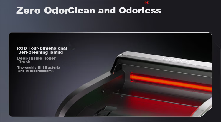 UWANT Cloud 2.0 Ultra Floor Scrubber [23kPa Hurricane Suction, No Odor, No Hair Entanglement] Ultra-Thin Flat Mop, All-In Cleaning And Mopping Automatic Self-Cleaning 2