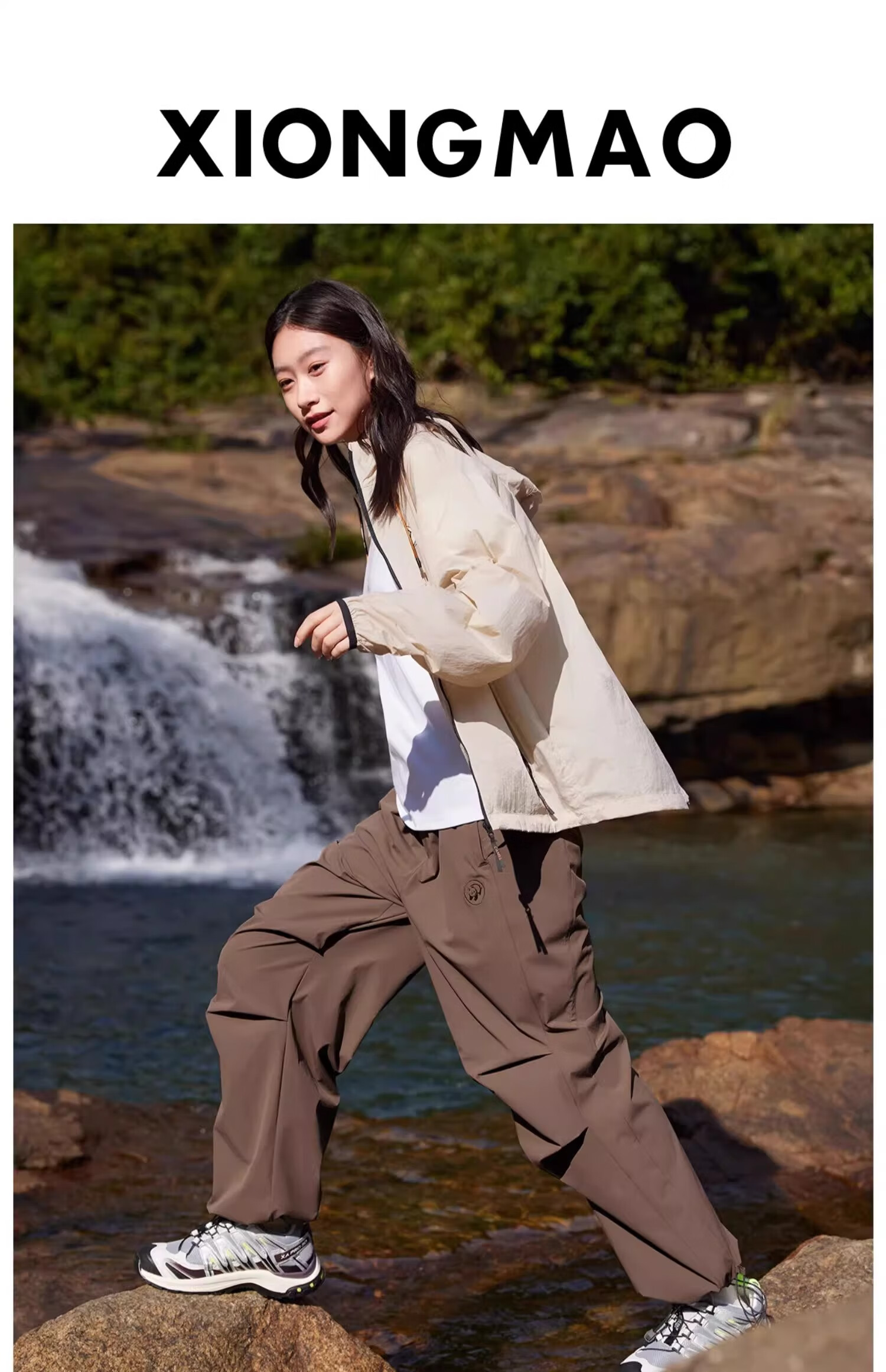 CAMEL Panda Outdoor Softshell Tactical Pants Quick-Dry Workwear Functional Pants Women Spring Summer Loose Casual Jogger Sun Protection Paratrooper Pants 20