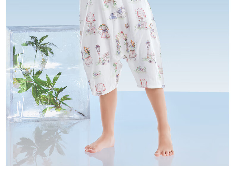 Betis Mint Baby Pajamas Summer Thin Breathable Cool New Homewear Unisex Infant Romper 15