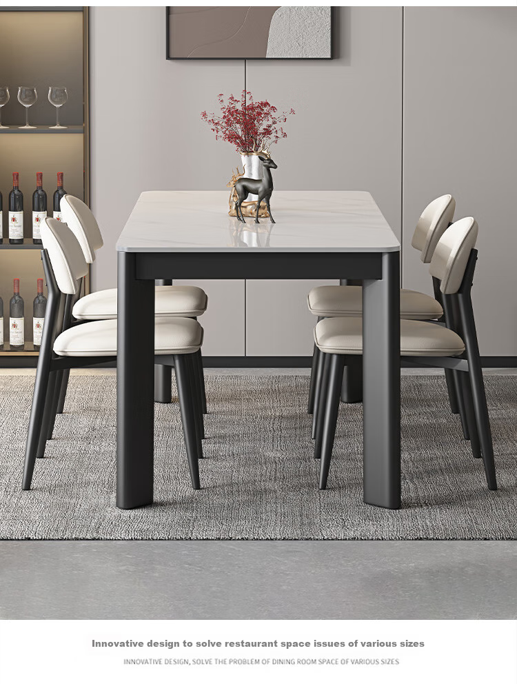 Shidaijiaju Minimalist Nordic Dining Chair, Modern Simple Home Desk Chair with Backrest, High-End Makeup Chair, Gray, Set of 2 13