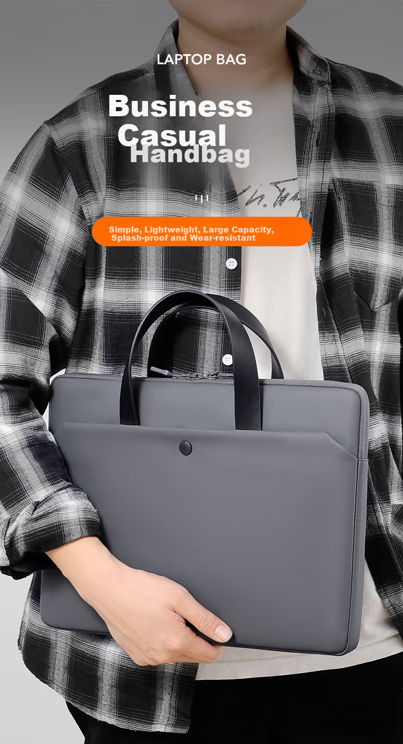DiyiGongfang Laptop Bag for Men And Women, Handheld Notebook Case for Macbook Pro 16-Inch, Compatible with Apple, Lenovo Legion, Huawei Honor, Business Commute Laptop Bag 1